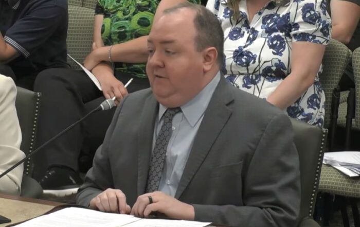 Bill Sczepanski, Executive Vice President of Public Policy & Government Relations at Team Select Home Care, speaking for the PA House Bill