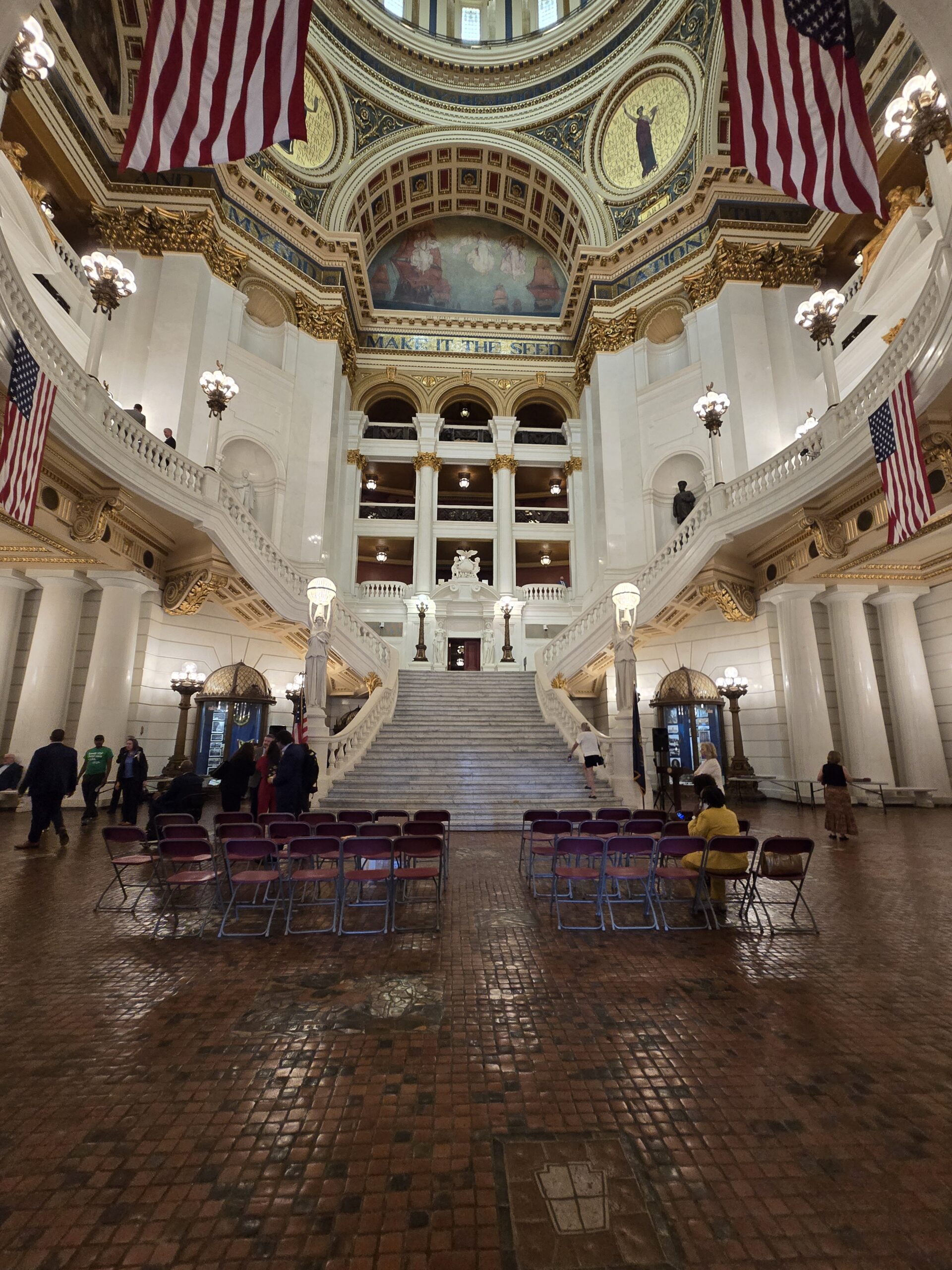 Inside the State Capitol Building for the Pennsylvania HB 2164